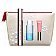 Clarins Wonder Perfect Mascara 4D Zestaw do makijażu tusz 8ml Black + płyn do demakijażu 10ml + błyszczyk 5ml 01 + kosmetyczka
