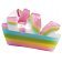 Bomb Cosmetics Piece Cake Soap Slice Mydło glicerynowe 140g Raspberry Rainbow
