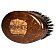 Ronney Wooden Beard Brush Drewniana szczotka do brody z naturalnego włosia Duża Ciemna