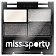 Miss Sporty Studio Colour Quattro Eye Shadow poczwórne cienie do powiek 5g 404 Real Smoky/Smoky Black