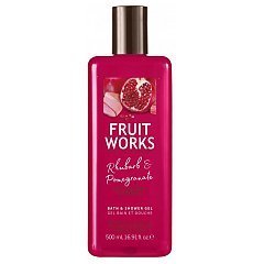 Grace Cole Fruit Works Bath & Shower Gel Rhubarb & Pomegranate 1/1