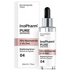 InoPharm Pure Elements 10% Niacinamide + 1% Zinc Brightening Serum 1/1