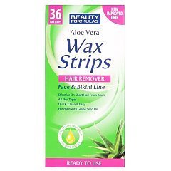 Beauty Formulas Wax Strips Hair Remover Aloe Vera 1/1