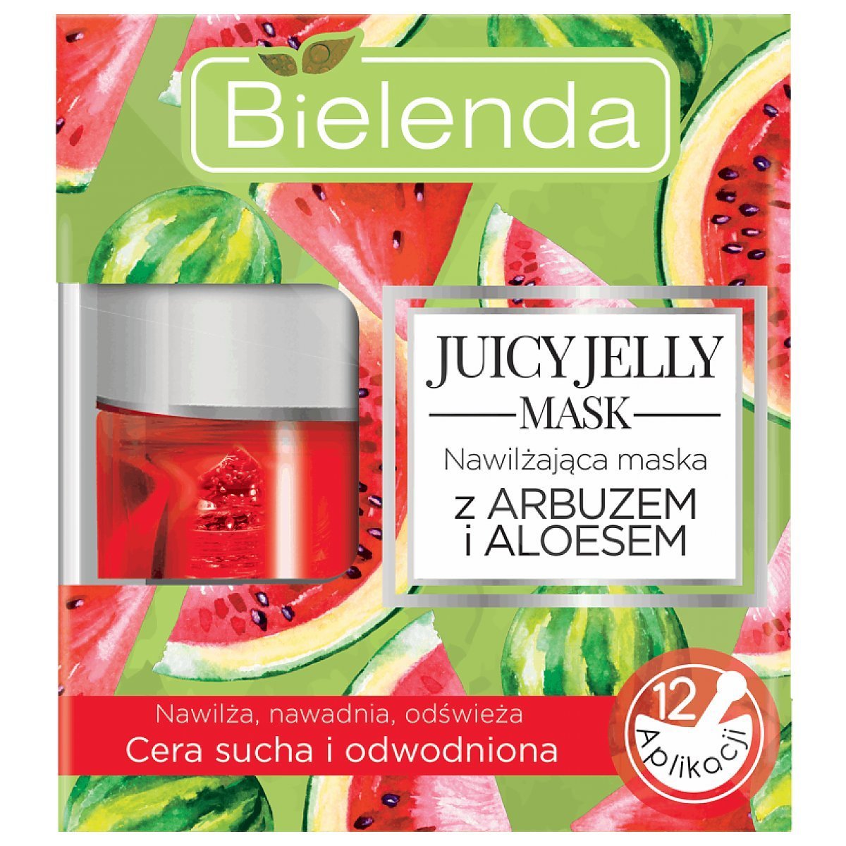 Bielenda Juicy Jelly Mask Maseczka do twarzy nawilżająca z i aloesem 50g - Perfumeria Dolce.pl