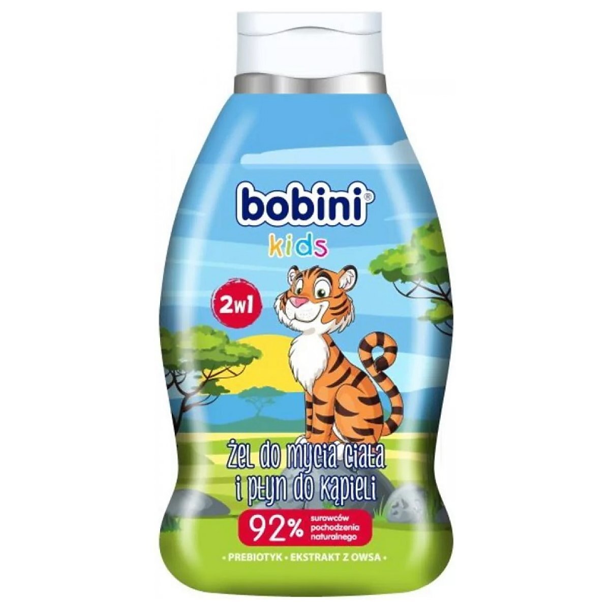 Bobini Kids Żel do mycia ciała i płyn do kąpieli 2w1 Tygrys 660ml ...