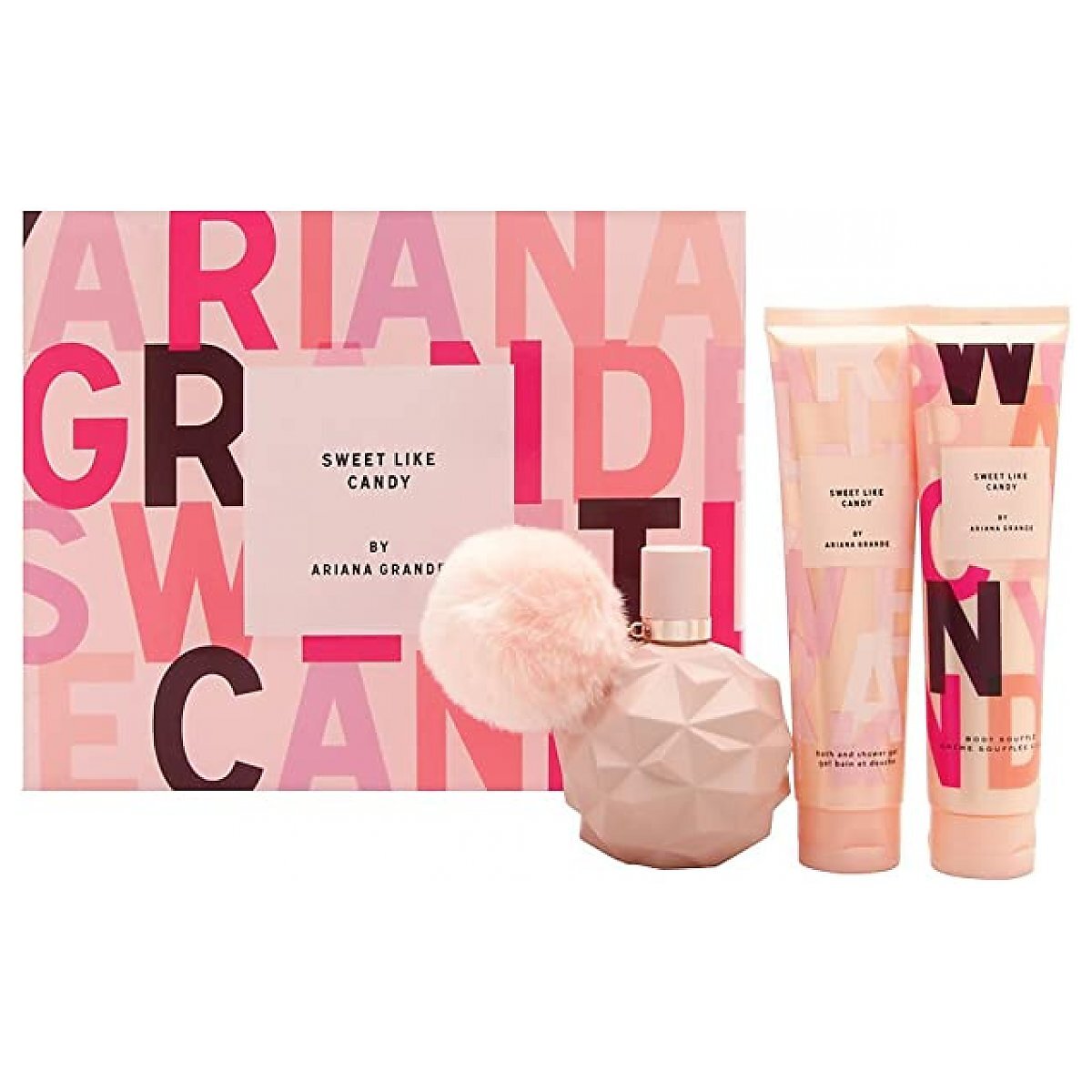 Ariana Grande Sweet Like Candy Zestaw upominkowy EDP 100ml + balsam 100ml + żel pod prysznic