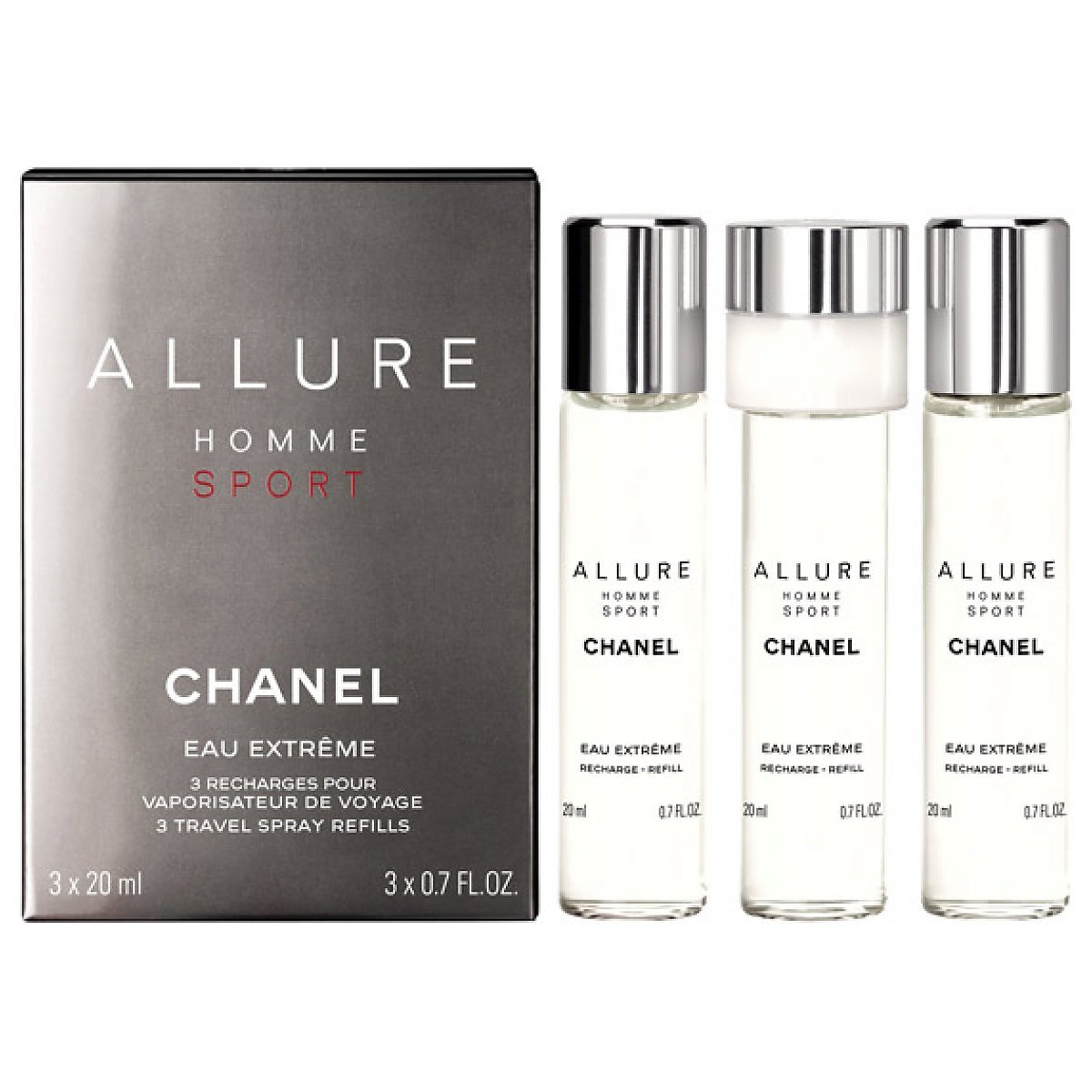 Allure homme sport eau. Chanel Allure homme Sport Eau extreme 20 ml. Allure Sport Eau extreme 3x20. Allure homme Sport Eau extreme EDP 3x20ml Refills. Шанель Allure homme 20 мл.