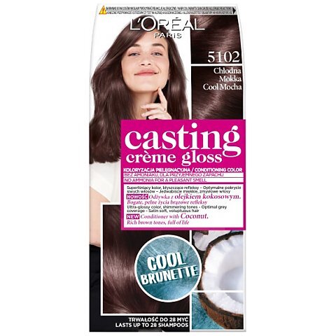 Paris Casting Crème Gloss koloryzacja 5102 Chłodna Mokka