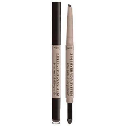 Wibo 2in1 Eyebrow System Kredka do brwi 2w1 2 - Perfumeria Dolce.pl