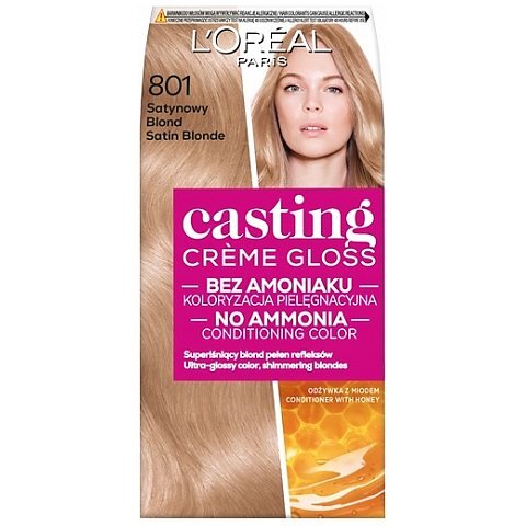 Paris Casting Crème Gloss koloryzacja 801 Satynowy Blond