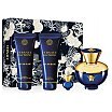 Versace Dylan Blue Pour Femme Zestaw upominkowy EDP 100ml + żel pod prysznic 100ml + balsam do ciała 100ml + EDP 5ml