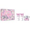 Versace Bright Crystal Zestaw upominkowy EDT 50ml + balsam 50ml + żel pod prysznic 50ml