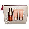 Clarins Double Serum Zestaw pielęgnacyjny serum 30ml + krem na dzień 15ml + krem na noc 15ml + kosmetyczka