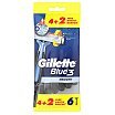 Gillette Blue 3 Smooth Jednorazowe maszynki do golenia dla mężczyzn 6szt