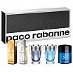 Paco Rabanne Mini for Men Zestaw miniatur 1 Million EDT 5ml + 1 Million Lucky EDT 5ml + Invictus EDT 5ml + Invictus Legend EDP 5ml + Pure XS EDT 6ml