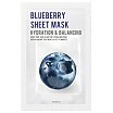 Eunyul Sheet Mask Blueberry Nawilżająca maseczka do twarzy z jagodami 22ml