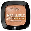 L'Oreal Paris Infaillible 24H Fresh Wear Soft Matte Bronzer Matujący bronzer do twarzy 250 Light 9g