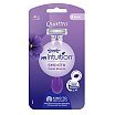 Wilkinson My Intuition Quattro Smooth Violet Bloom Jednorazowe maszynki do golenia dla kobiet 3szt