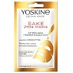 Yoskine Geisha Mask Sake Maska na złotej tkaninie liftingująca i rozświetlająca S.O.S 20ml