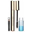 Clarins Mascara Supra Volume Zestaw do makijażu tusz do rzęs 8ml 01 Intense Black + kredka 0,39g Carbon Black + płyn do demakijażu 10ml