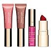 Clarins Love Your Beauty Collection Zestaw do makijażu błyszczyk 5ml 06 + błyszczyk 5ml 01 + olejek 02 2,8ml + pomadka 1,5g 742