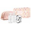 Bulgari Omnia Crystalline Zestaw upominkowy EDT 65ml + balsam do ciała 75ml + żel pod prysznic 75ml + kosmetyczka