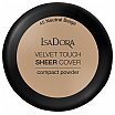IsaDora Velvet Touch Sheer Cover Compact Powder Puder kompakt SPF 20 7,5g 45 Neutral Beige