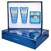 Versace Man Eau Fraiche Zestaw upominkowy EDT 50ml + żel pod prysznic 50ml + balsam po goleniu 50ml
