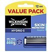 Wilkinson Hydro 5 Skin Protection Regular Zapasowe ostrza do maszynki do golenia dla mężczyzn 12szt