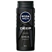 Nivea Men Deep Clean Shower Gel Żel pod pod prysznic do ciała twarzy i włosów 500ml
