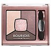 Bourjois Smoky Stories Quad Eyeshadow Palette Paleta trzech cieni do oczu z rozświetlaczem 3,2g 02 Over Rose