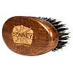 Ronney Wooden Beard Brush Drewniana szczotka do brody z naturalnego włosia Mała Ciemna