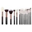 Jessup Essential Makeup Brush Zestaw pędzli do makijażu Black 15szt.