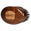 Ronney Wooden Beard Brush Drewniana szczotka do brody z naturalnego włosia Duża Ciemna