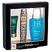 Helena Rubinstein Lash Queen Feline Blacks Waterproof Zestaw kosmetyków tusz do rzęs pogrubiająco-wydłużający 7,2ml 01 Black + płyn do demakijażu 50ml + krem pod oczy 3ml