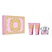 Versace Bright Crystal Zestaw upominkowy EDT spray 50ml + żel pod prysznic 50ml + balsam do ciała 50ml
