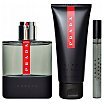 Prada Luna Rossa Carbon Zestaw upominkowy EDT 100ml + EDT 10ml + żel pod prysznic 100ml