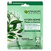 Garnier Hydra Bomb Przywracająca równowagę maska na tkaninie z ekstraktem z zielonej herbaty i kwasem hialuronowym 28g