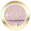 Eveline Cosmetics Feel the Glow Rozświetlacz w kamieniu 4,2g 03 Rose Gold