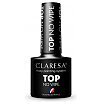 Claresa Top Glitter No Wipe Top do lakieru hybrydowego bez przemywania Glitter Blue 5g