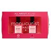 Manucurist Green Jelly Zestaw z mini kosmetyczką i lakierami do paznokci 2x15ml