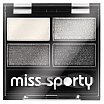 Miss Sporty Studio Colour Quattro Eye Shadow poczwórne cienie do powiek 5g 404 Real Smoky/Smoky Black
