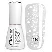 Clavier Luxury Nail Hybrid UV Gel Lakier hybrydowy do paznokci 10ml 116 Snowflakes