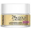 Perfecta 24K Gold & Rose Oil Luksusowy krem przeciwzmarszczkowy na dzień i na noc 50+ 50ml