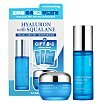 SKIN627 Hyaluron With Squalane Zestaw upominkowy serum do twarzy 50ml + krem do twarzy 50g + maseczki do twarzy 3x22ml