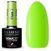 Claresa Soak Off UV/LED Fluo Lakier hybrydowy do paznokci 5g 02